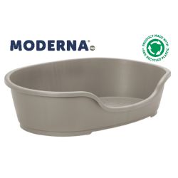 Moderna Plastic Dog Bed Warm Grey Jumbo