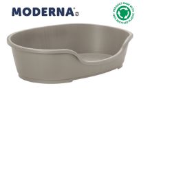 Moderna Plastic Dog Bed Warm Grey Large