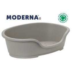 Moderna Plastic Dog Bed Warm Grey Medium