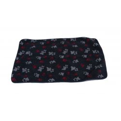 aniMate Blanket Navy Paw Medium