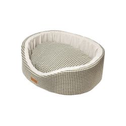 Dubex Parisian Goose Foot Check Green Dog Bed