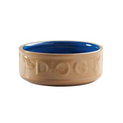 Mason Cash Cane 18cm & Blue Lettered Dog Bowl