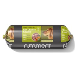 Nutriment Adult Dog Raw Chicken & Lamb Chubb Frozen