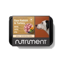 Nutriment Adult Dog Raw Rabbit & Turkey Formula Frozen