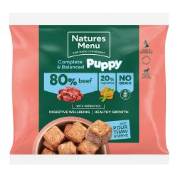 Natures Menu 80/20 Beef Puppy Nuggets Frozen