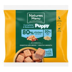 Natures Menu 80/20 Puppy Chicken & Salmon Nuggets Frozen