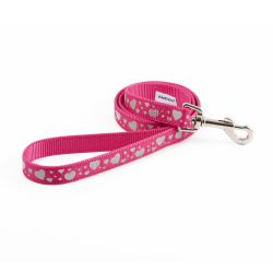 Ancol Fashion Lead Pink Hearts