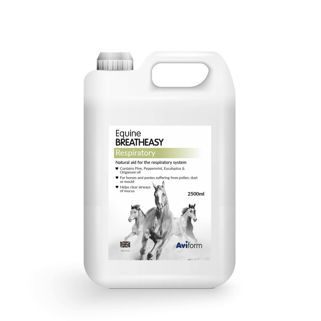 Aviform Breatheasy Natural Respiratory Aid For Horses - Plus Pump