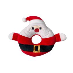 X Happy Pet Donut Santa Squeaker Toy