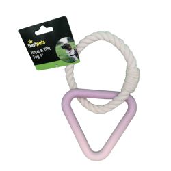 Bestpets Rope & TPR Tug 5"