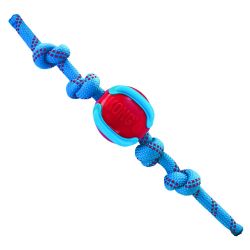 KONG Jaxx Brights Ball with Rope