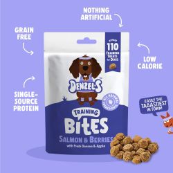 Denzel's Salmon & Berries Superfood Training Bites for dogs