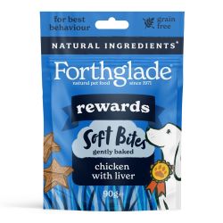 Forthglade Grain Free Soft Bites Training Rewards Chicken & Liver 8pk