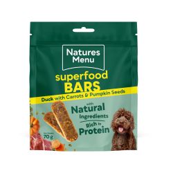 Natures Menu Superfood Bars Duck, Carrot & Pumpkin Seeds