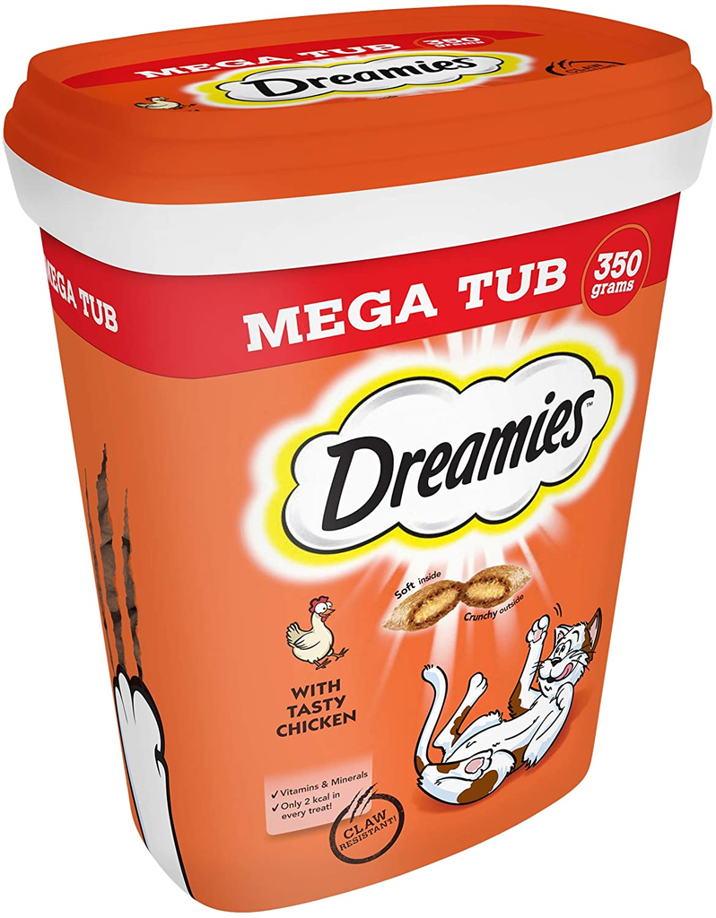 Dreamies Mega Tub Cat Treat With Chicken