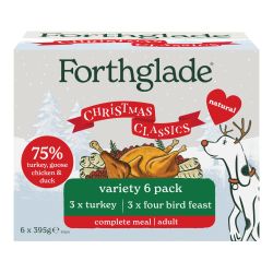 Xmas Forthglade Adult dog Christmas Classics Variety 6pk