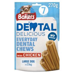 BAKERS Dental Delicious Large Chicken Dog Chews