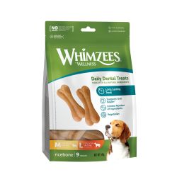 WHIMZEES Rice Bone Dental Dog Chew Value Bags