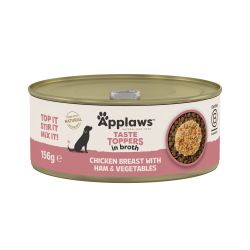 Applaws Taste Toppers Wet Dog Food Chicken Breast Ham & Vegetables in Broth