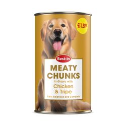 Best-in Dog Meaty Chunks Chicken & Tripe PM £1.89