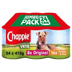 Chappie Adult Wet Dog Food Tins Favourites in Loaf 24 Pack