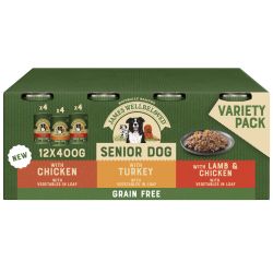 James Wellbeloved Grain Free Senior Wet Dog Food Turkey, Lamb & Chicken 12 Pack