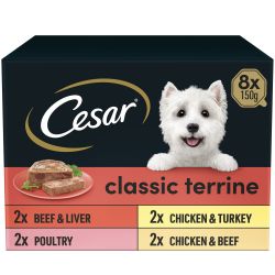 Cesar Classics Wet Dog Food Terrine Mixed Selection 8 Pack
