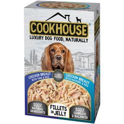 Cookhouse Dog Chicken Breast & Fish Fillets In Jelly 6pk