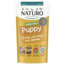 Naturo Puppy Grain Free Chicken with Potato & Vegetables Pouch