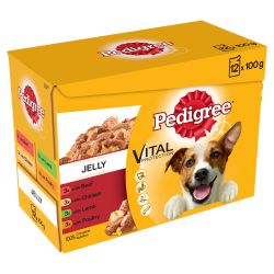 Pedigree Adult Wet Dog Food Pouches Mixed Selection in Jelly 12pk