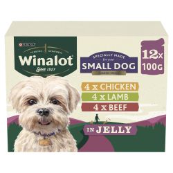WINALOT Pouches Meaty Chunks Small Dog Mixed in Jelly 12pk