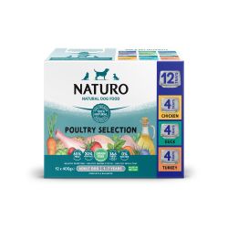 Naturo Adult Dog Grain Free Variety Poultry Selection Trays