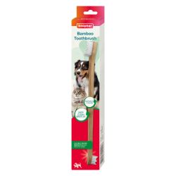 Beaphar Doubled-Ended Bamboo Toothbrush for Cats and Dogs