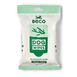 Beco Dog Wipes Unscented Travel Pack