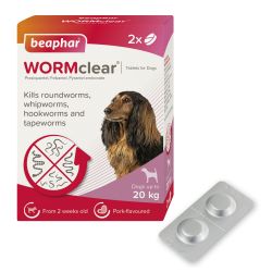 Beaphar WORMclear Worming Tablets for Dogs (up to 20kg)