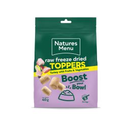 Natures Menu Raw Freeze Dried Toppers Turkey