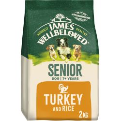 James Wellbeloved Senior Complete Dry Dog Food Turkey & Rice
