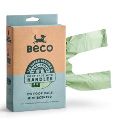 Beco Mint Scented Strong Poop Bags with Handles