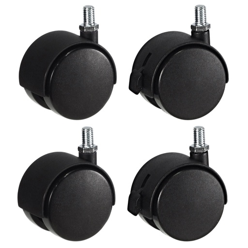 Castor Wheels For Cages, Furniture Etc (With- Out Brakes)