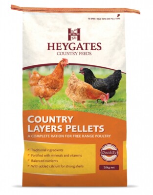Heygates Country Feeds Poultry Layers Pellets + Calcium & Vitamins