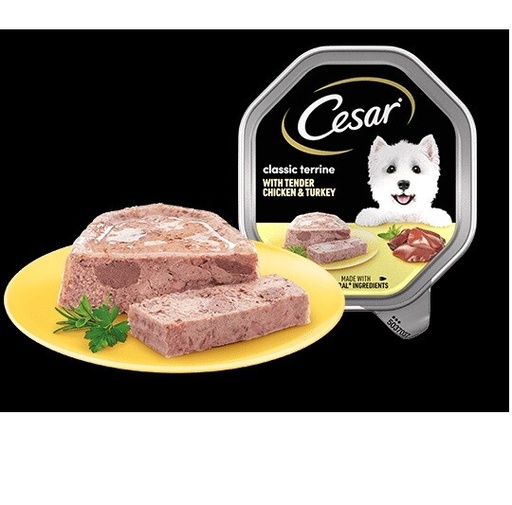 Cesar Classic Terrine With Tender Chicken & Turkey 14 X Tray