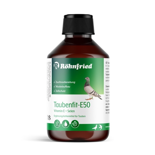 Rohnfried Taubenfit E 50 + Selenium (Concentrated E Vitamin) Cage Birds -