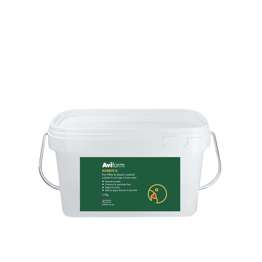 Aviform Avimite-X Red Mite Powder For Cage & Aviary Birds Tub/Pot