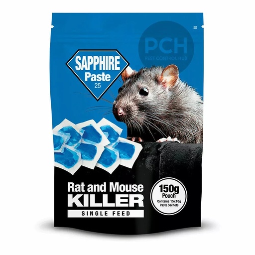 [R8904] Lodi Sapphire Paste 25 Pouch Rat & Mice Posion Bait
