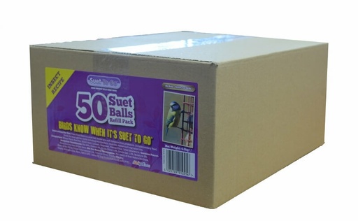 [UNI052] Unipet Suet To Go - Insect Suet Balls 50 Refill Pack -