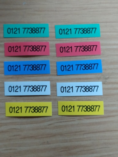 Racing Pigeon Ets Custom Telephone Number Self Adhesive Labels/ Stickers