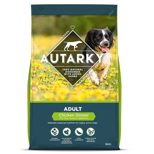Autarky Adult Chicken Dinner Dog Food Natural Rich With Herbs & Vegetables