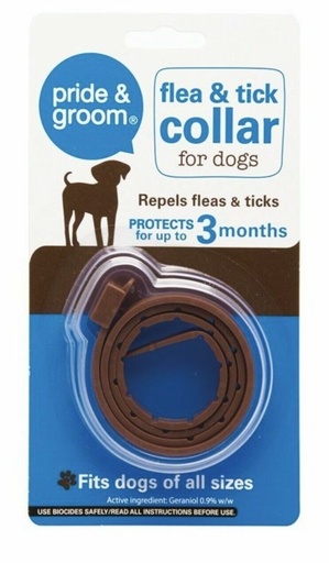 Pride & Groom Fleas & Ticks Collar For Dogs (Repels & Protects Upto 3 Months)