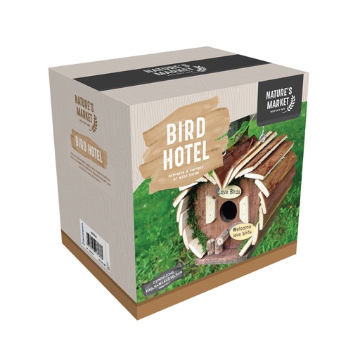 [hotel 3] Nature' Market Bird Hotel - Wooden