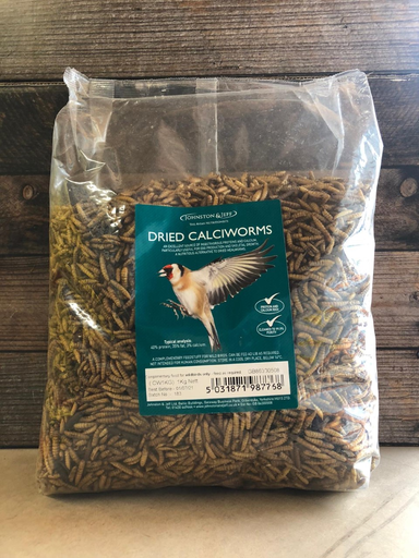 Johnston & Jeff Dried Calciworms Premium Wild Bird & Hedgehog Food